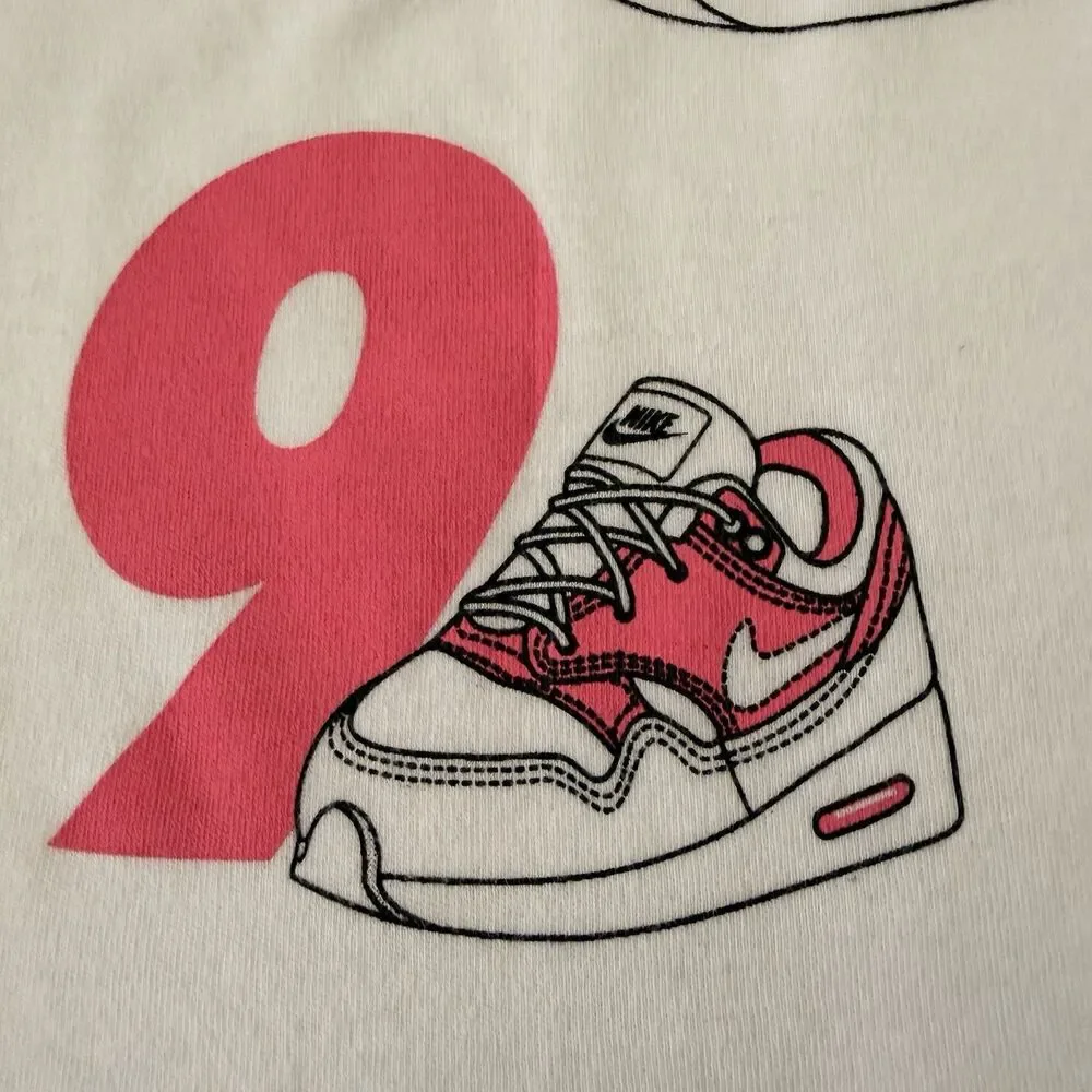 Nike Baby Milestone Blanket Pink Air Max Sneakers Numbers 1-12 Blanket Only